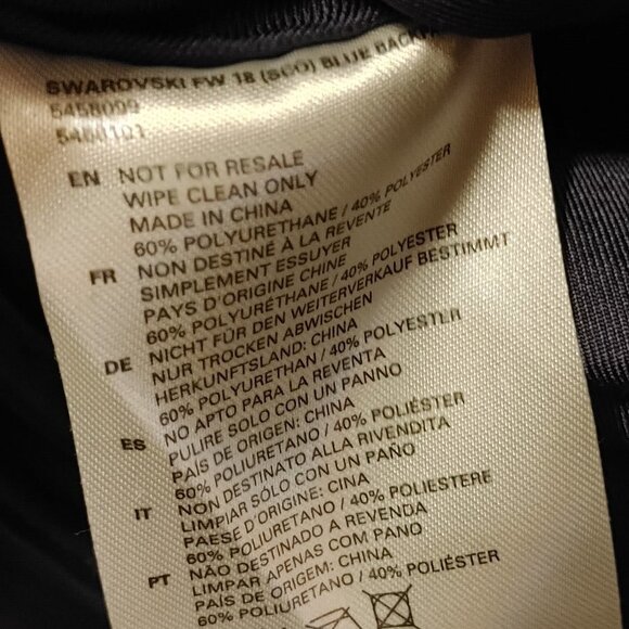 Limited Edition Swarovski Mini Backpack Blue Faux Fur - Never Used NEW Mini Bag - Picture 5 of 9